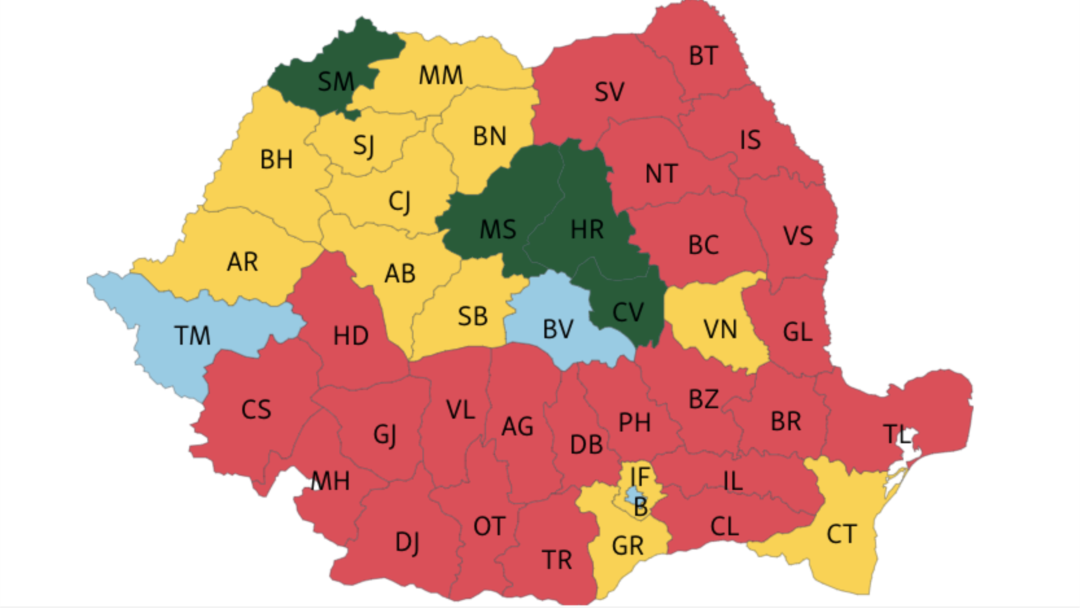 Apasa in jos germene donator  Harta electorală a României - Camera Deputaților