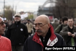 Андрей Бильжо на митинге оппозиции. Болотная площадь, 6 мая 2013