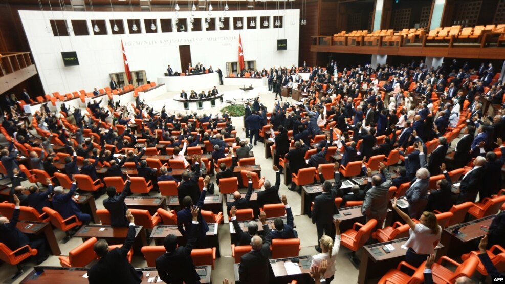 Parlamenti i Turqisë, në një seancë, shtator 2015