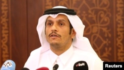 Qatar's Foreign Minister Sheikh Muhammad bin Abdulrahman al-Thani 