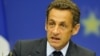 Nicolas Sarkozy na konferenciji za novinare nakon samita lidera EU o krizi u Gruziji. 