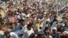 Supporters of Tehrik-e Labaik Pakistan (TLP), a hard-line religious political party, protest a Supreme Court decision overturning Asia Bibi's blasphemy conviction on October 31.