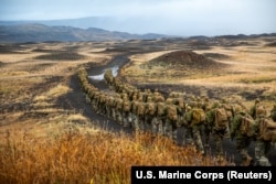 Американські морські піхотинці з 24-го Експедиційного підрозділу морської піхоти під час військових навчань НАТО Trident Juncture в Ісландії. Жовтень 2018 року (ілюстраційне фото)