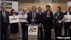 La prima conferința de presă a Blocului „Acum”, Chișinău, 28 noiembrie 2018