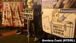 Sa protesta "Jedan od pet miliona" u Beogradu, 15. februar