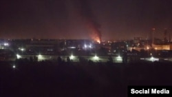 Жители Ташкента наблюдали за пожаром на территории Технопарка из различных уголков города.
