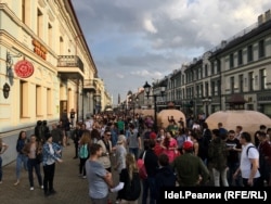 Акция в Казани против пенсионной реформы, 9 сентября 2018 года