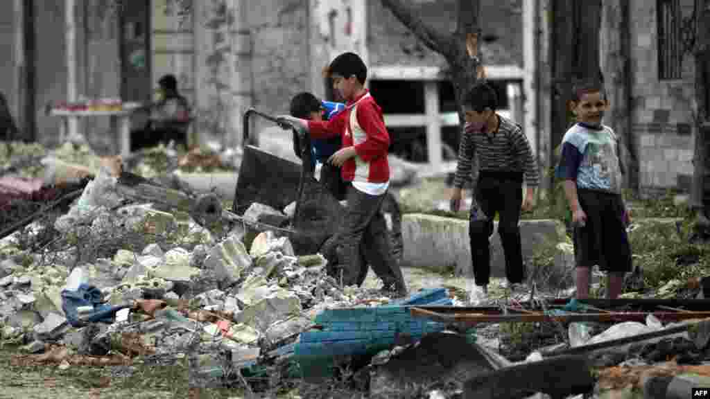 Homs, 2. maj 2012. Foto: AFP / Joseph Eid 