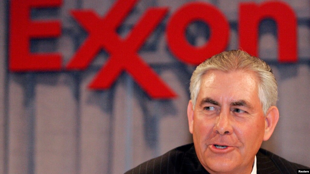 Rex Tillerson when he was CEO of Exxon Mobil