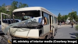 The bus was bringing employees of the Ministry of Religious Affairs to work when the explosion took place. 