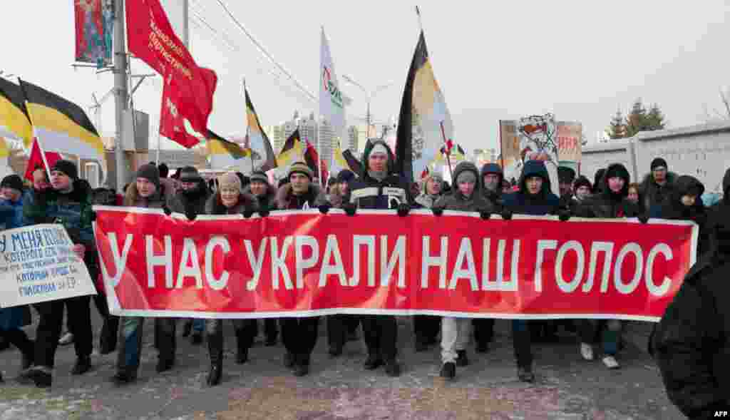 У Новосибірську в російському Сибіру учасників демонстрації було менше