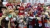 Діти під час урочистостей з нагоди винесення та встановлення Різдвяного Дідуха. Львів, 2018 рік