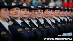 Беларускія міліцыянткі. Ілюстрацыйнае фота