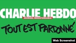 Charlie Hebdo журналының жаңа тиражының мұқабасы.