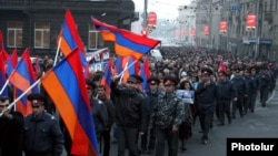Шествие АНК, посвященное Международному дню защиты прав человека, Ереван, 10 декабря 2010 г. 