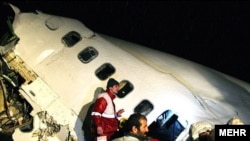 The Boeing 727 crashed in a snowstorm after being unable to land at Orumieh Airport late on January 9.