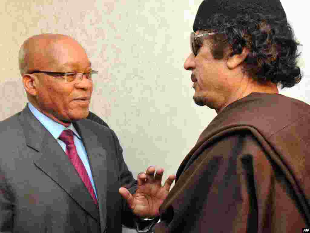 Май 2011 года, встреча с президентом Южной Африки Джакобом Зумой 
