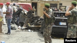 На месте взрыва в Бейруте (9 июля 2013 года)