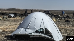 Место падения обломков Airbus А321, потерпевшего крушение над Синайским полуостровом. 1 ноября 2015 года.