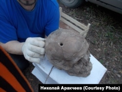 Череп, найденный в 2018 году на Мендурском полигоне