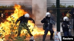 The debt crisis in Greece and subsequent protests last year had threatened to engulf the entire eurozone.