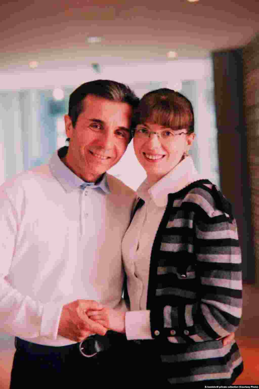 Ivanishvili and his wife, Eka Khvedelidze, in an undated photo.