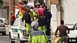 کارگران معترض پیمانکاری شهرداری اهواز 