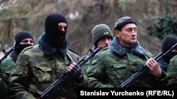 «Самооборона Крыма» в Симферополе, 10 марта 2014 года
