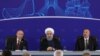 (soldan sağa) Vladimir Putin, Hassan Rohani və İlham Əliyev, arxiv fotosu