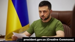 Presienti i Ukrainës, Volodymyr Zelensky. Kiev, 21 prill 2022.