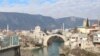 The Old Bridge that connects Mostar's chiefly Croat and Bosniak parts of the city.