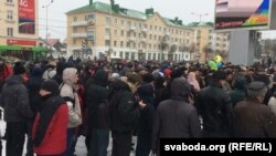Акция протеста в Барановичах, 26 февраля