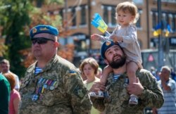Марш захисників України за участі ветеранів бойових дій на сході. Київ, 24 серпня 2019 року