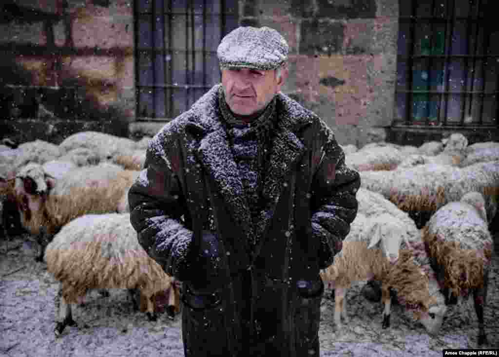 Samvel &quot;The Bear&quot; Melkonian, who sells sheep on the road leading to the Russian base. &quot;Those murders hurt all of us, but we can&#39;t judge all the Russians by one crazy soldier. I can tell you now if the Russian Army pulled out of here, there&#39;d be a Turkish flag flying over this town within the week,&quot; Melkonian says. &quot;Azerbaijan and Turkey would come at us from both sides. We see the Russian soldiers come past here every day; they&#39;re OK lads. The only thing I have against them is they hardly ever buy our sheep!&quot;