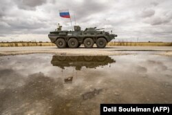 Российский БТР на север Сирии. Июнь 2020 года