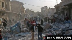 Разрушения в сирийской провинции Алеппо. (архивное фото).
