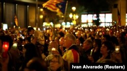 Митинг сторонников независимости Каталонии