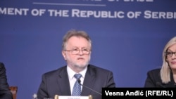 Serbian Finance Minister Dusan Vujovic 