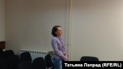 Активистка Оксана Походун на оглашении приговора в суде (архивное фото)