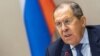 SWITZERLAND – Russian Foreign Minister Sergei Lavrov speaks during a press conference following talks with his US counterpart on soaring tensions over Ukraine, in Geneva, January 21, 2022