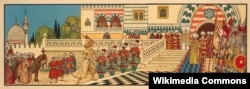 Иван Билибин. Иллюстрация к книге "Тысяча и одна ночь. Арабские сказки". 1932