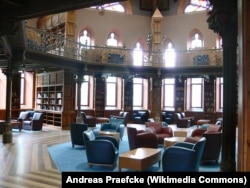 Академический зал библиотеки Chancellor Green Hall. Принстонский университет. Фото Andreas Praefcke