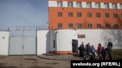 Belarus - Relatives of detainees after opposition rally. Akrestsina jail. 17Mar2017