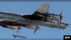 Ռուսական ռազմական ինքնաթիռը օդային հարված հասցնելու պահին, Սիրիա, արխիվ