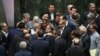 Iranian MPs are seen during a meeting of the Iranian parliament, undated