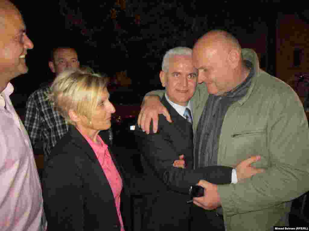 Bosnia and Herzegovina - President of Federation Zivko Budimir released from prison in Mostar, 24May2013