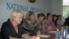 Жены пропавших топ-менеджеров «Казатомпрома» проводят пресс-конференцию. Алматы, 1 июня 2009 года.