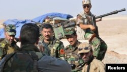 Припадници на курдските сили. 