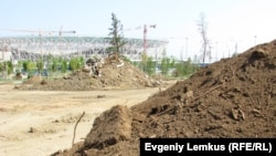 Недалеко от бывшего Парка вдов строится стадион "Волгоград-Арена"