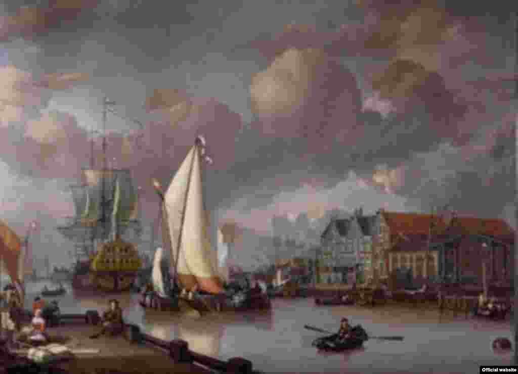 Jan Claesz. Rietschoof, Pamje nga Oostereilandi, Hoorn, 1652-1719